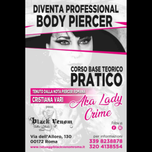 Corso Base Piercing – Lady Crime