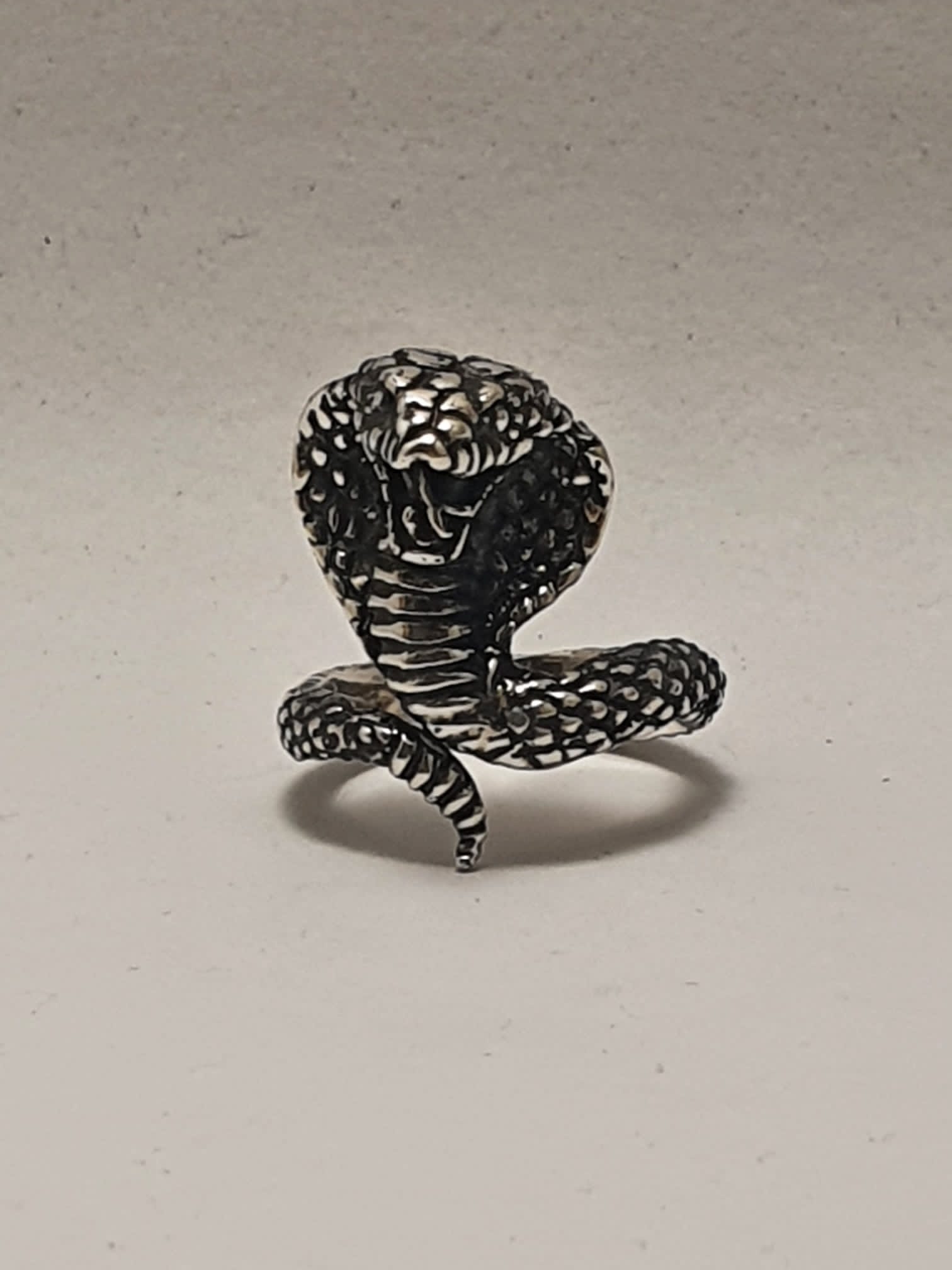 Silver Venom Ring – Cobra