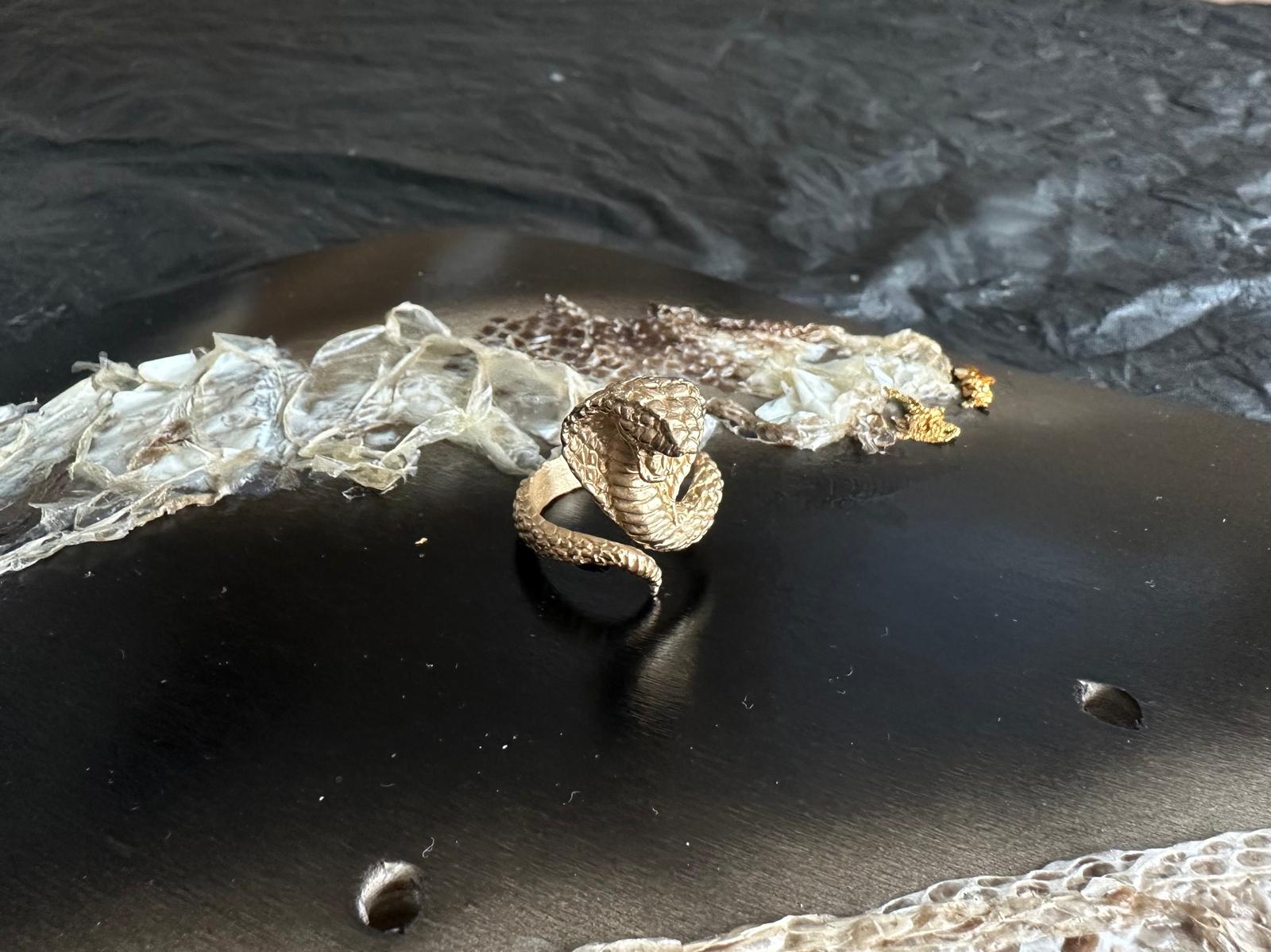 Bronze Venom Ring - Cobra - immagine 3